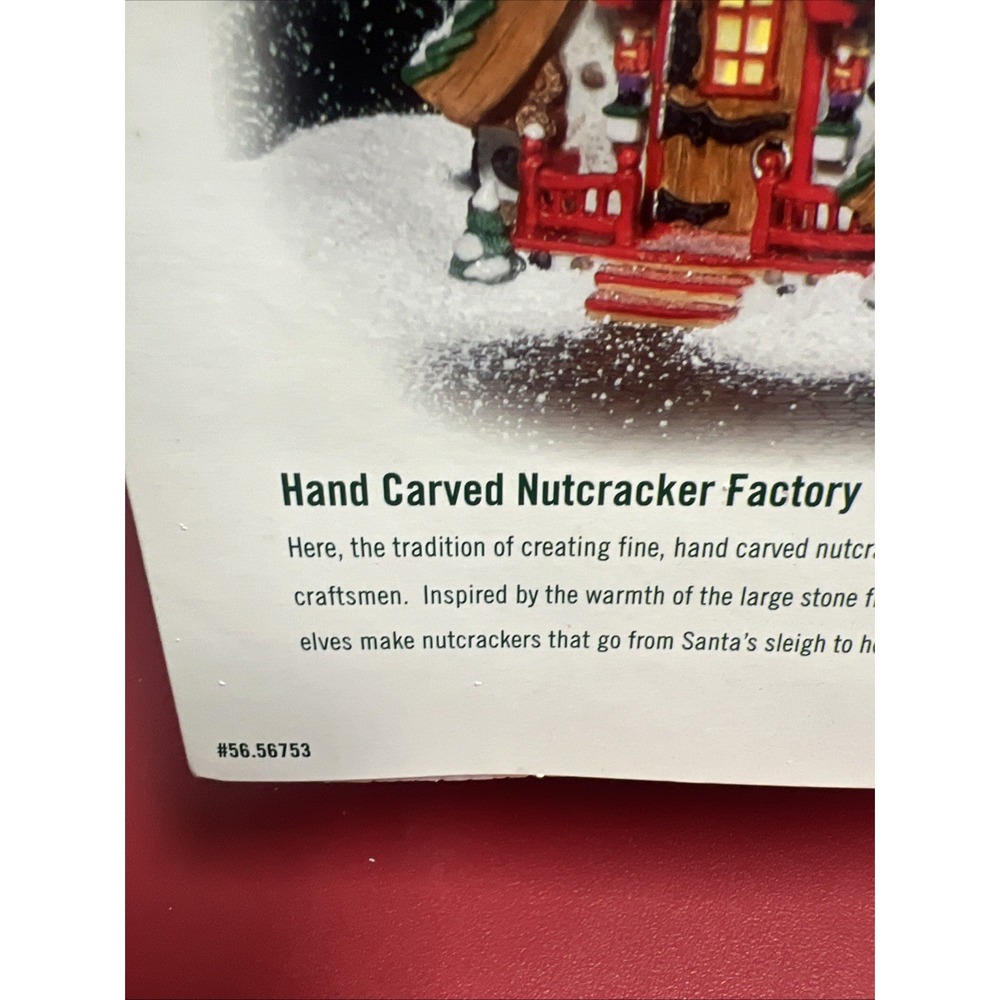 2002 Department 56 HAND CARVED NUTCRACKER FACTORY North Pole Series 56.56743 New - Picture 3 of 15